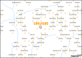 map of Gbajigbo