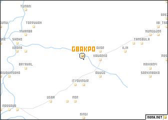 map of Gbakpo