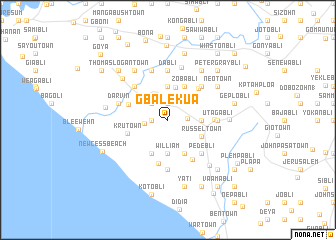map of Gbalekua
