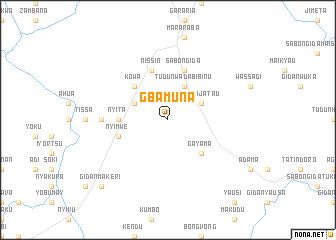 map of Gbamuna