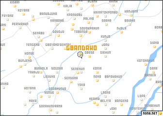 map of Gbandawo