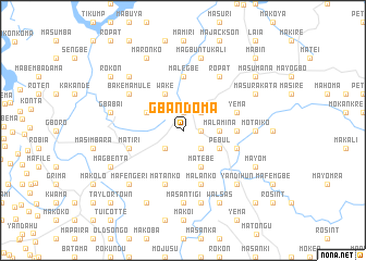 map of Gbandoma