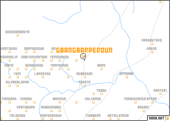 map of Gbangbar-Péroun