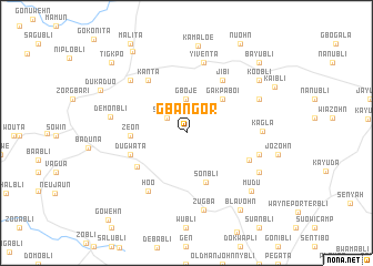 map of Gbangor