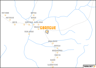 map of Gbangué