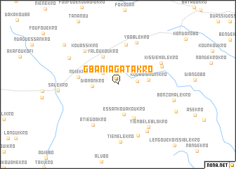 map of Gbania-Gatakro