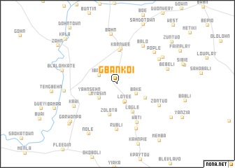 map of Gbankoi