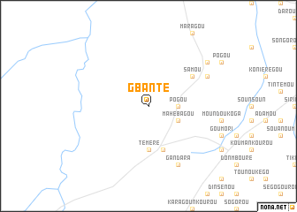 map of Gbanté