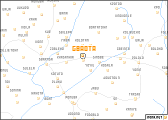 map of Gbaota