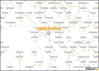 map of Gbasiakonke