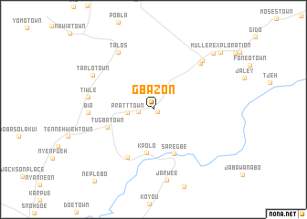 map of Gbazon