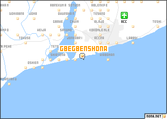 map of Gbegbenshona