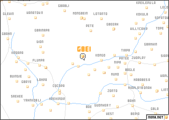 map of Gbei