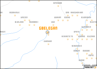 map of Gbelegan