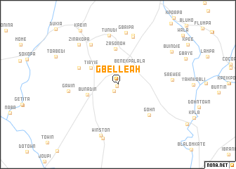 map of Gbelleah