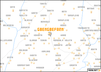 map of Gbemgbe Farm