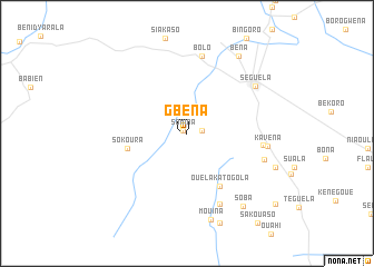 map of Gbéna