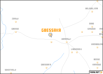 map of Gbessaka