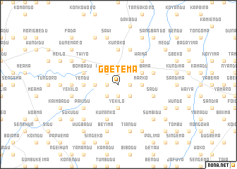 map of Gbetema