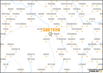 map of Gbetema