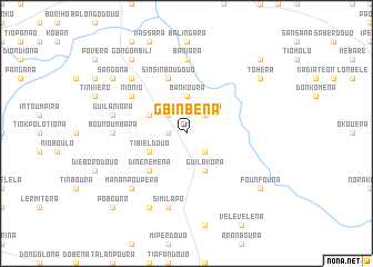 map of Gbinbéna