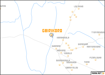map of Gbirikoro