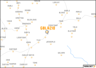 map of Gblazio