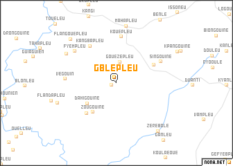 map of Gblépleu