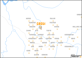map of Gbodi