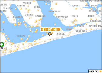 map of Gbodjomé
