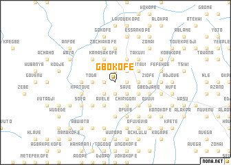 map of Gbokofe