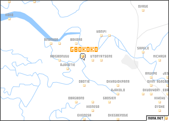 map of Gbokoko