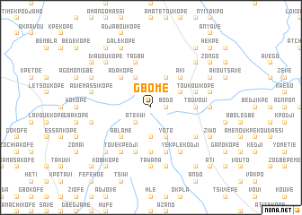 map of Gbomé