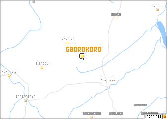 map of Gborokoro