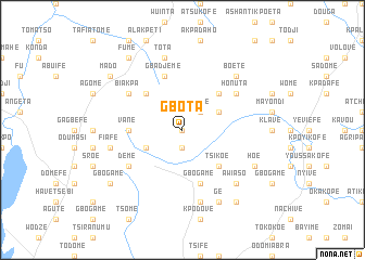 map of Gbota