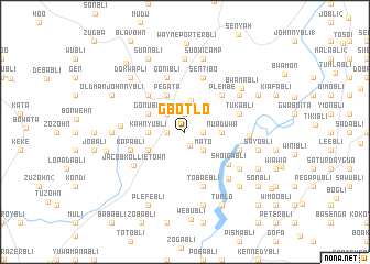 map of Gbotlo