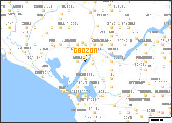 map of Gbozon