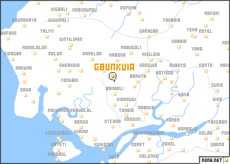 map of Gbunkuia