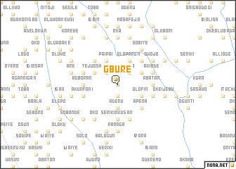 map of Gbure