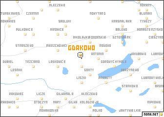 map of Gdakowo