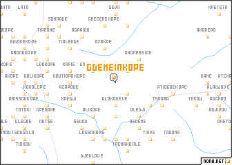 map of Gdémeinkopé