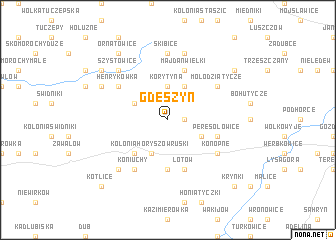 map of Gdeszyn