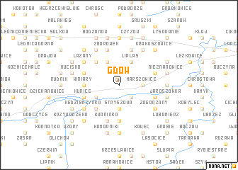 map of Gdów