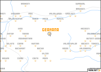 map of Geamăna