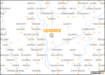 map of Geamăna