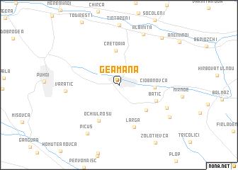 map of Geamănă