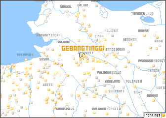 map of Gebangtinggi