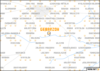 map of Gębarzów