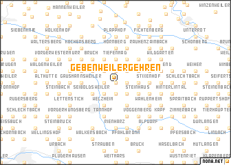 map of Gebenweiler Gehren