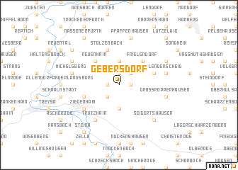 map of Gebersdorf